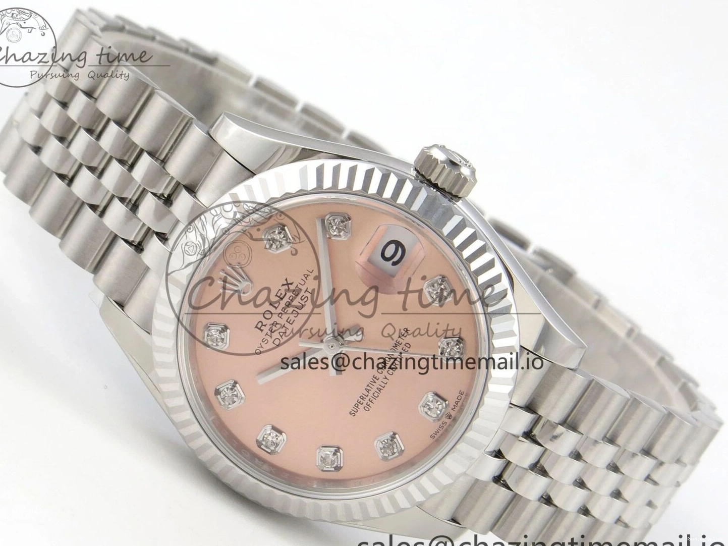 0105 Trendsetting DateJust 31 278274 THBF 1:1 Best Edition 904L Steel RG Diamond Dial on SS Jubilee Bracelet HZ Cal. 3
